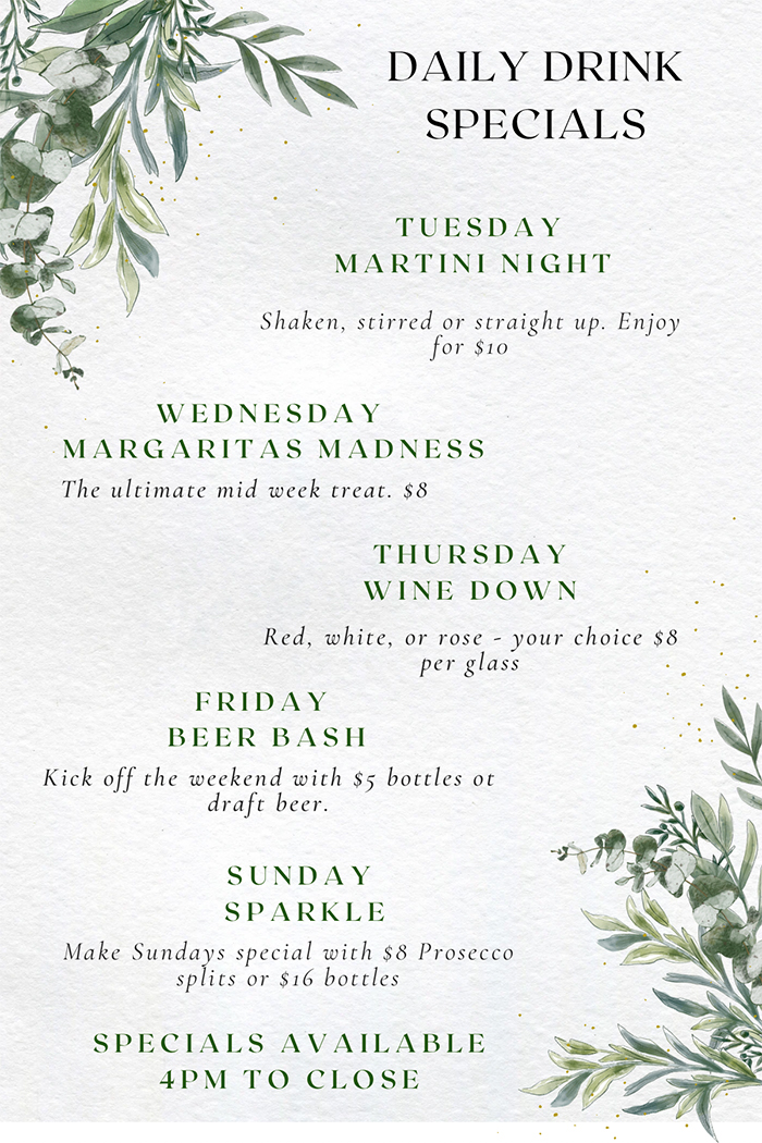 bar specials